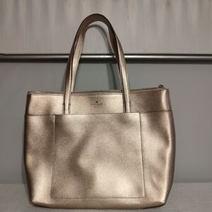 Kate Spade, large tote, gold